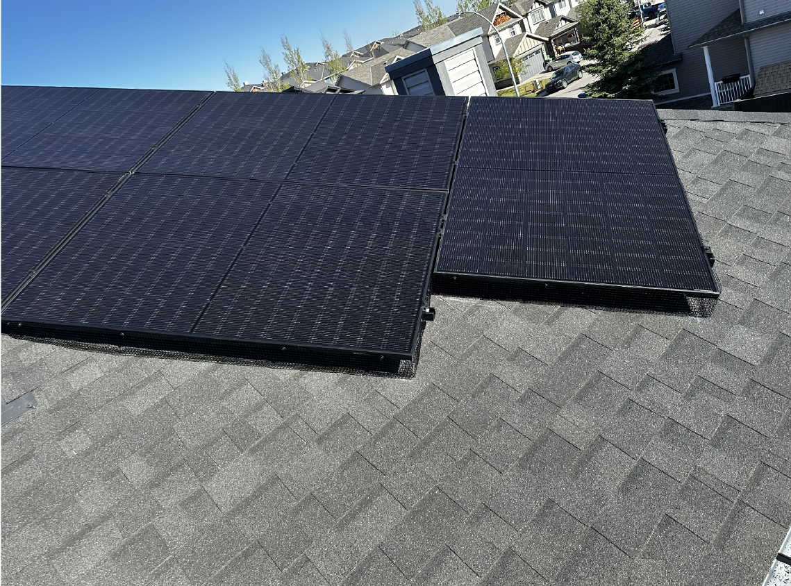 Airdrie Alberta solar case study home installation FortisAlberta net billing